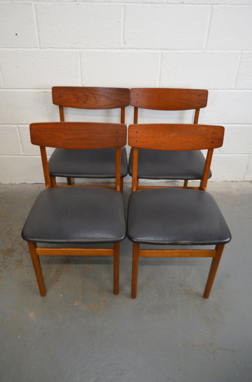 Vintage Set Of Four Dining Chairs