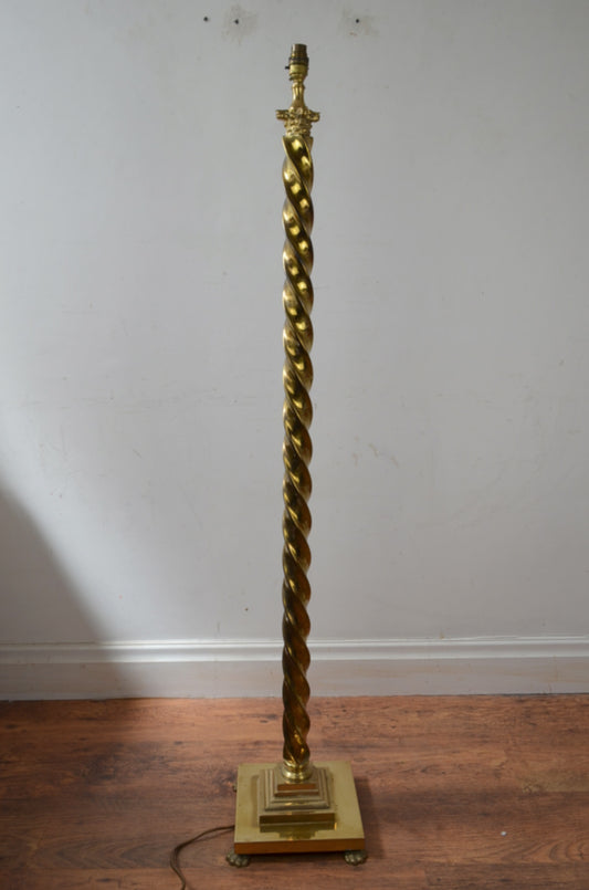 Vintage Brass Floor Lamp