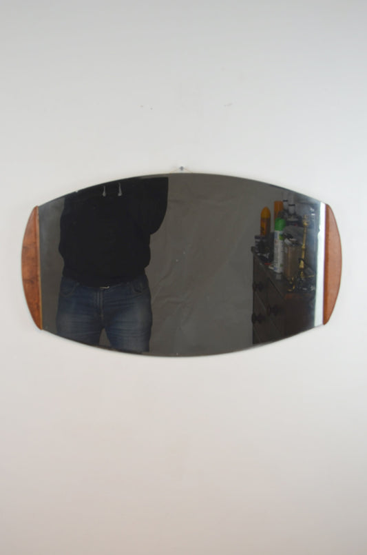 Mid-Century Oval Wall Mirror