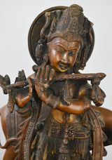 Vintage/Retro Bronze Gopal Krishna