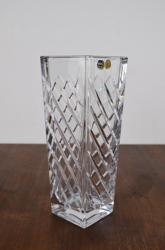 Retro Czech Crystal Vase