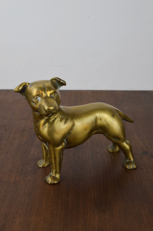 Vintage Brass Terrier