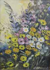 Jos Depypere - Flowers Oil on Canvas