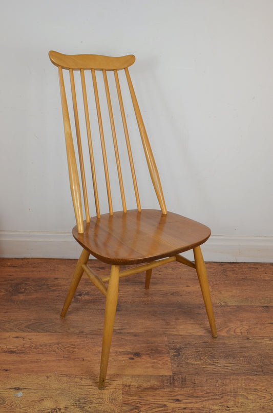 Set Of Two Vintage Ercol Dining Chairs