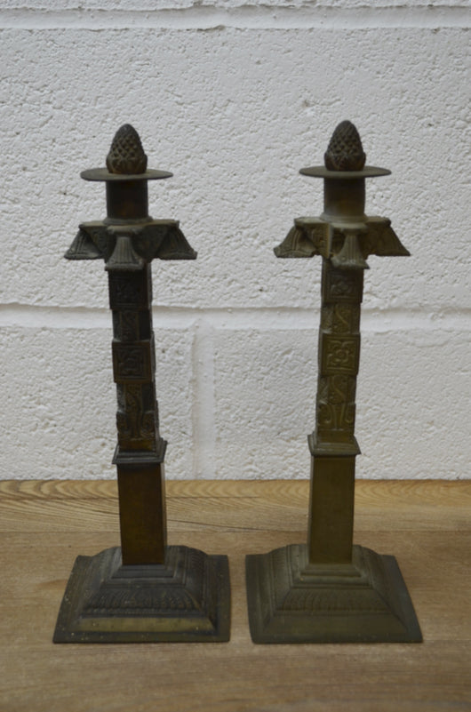 A Pair Of Vintage Candle Holders