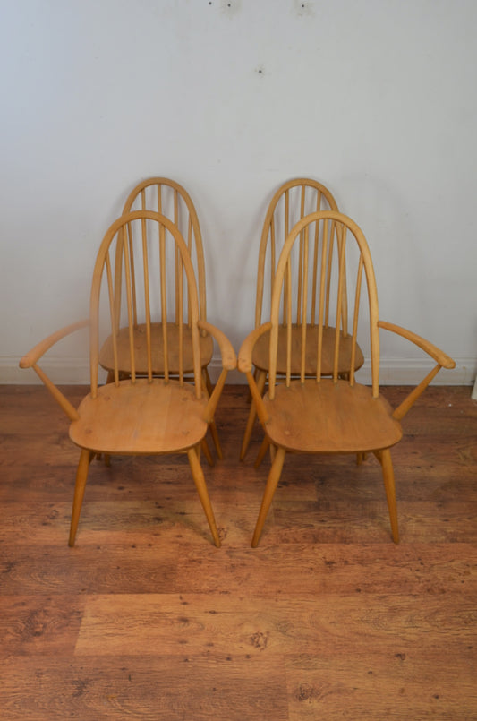 Four Vintage Ercol Dining Chairs