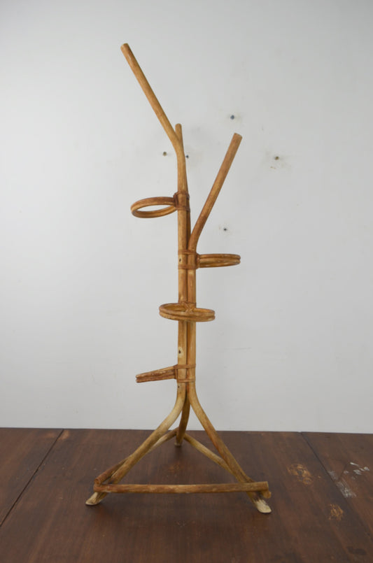 Vintage Rattan Plant Stand