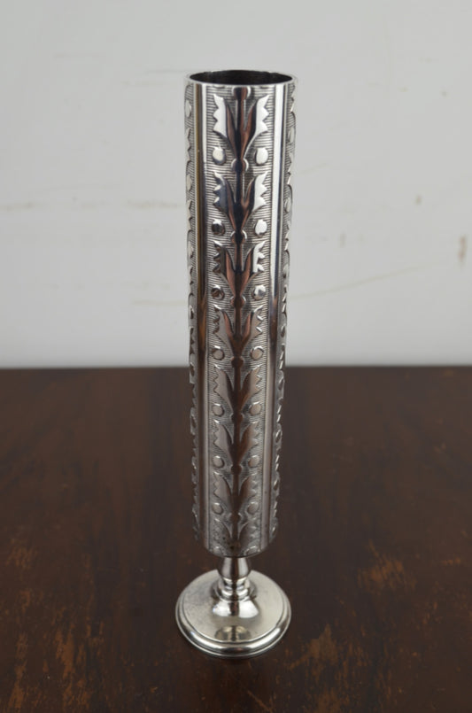 Vintage Silver Plate Vase