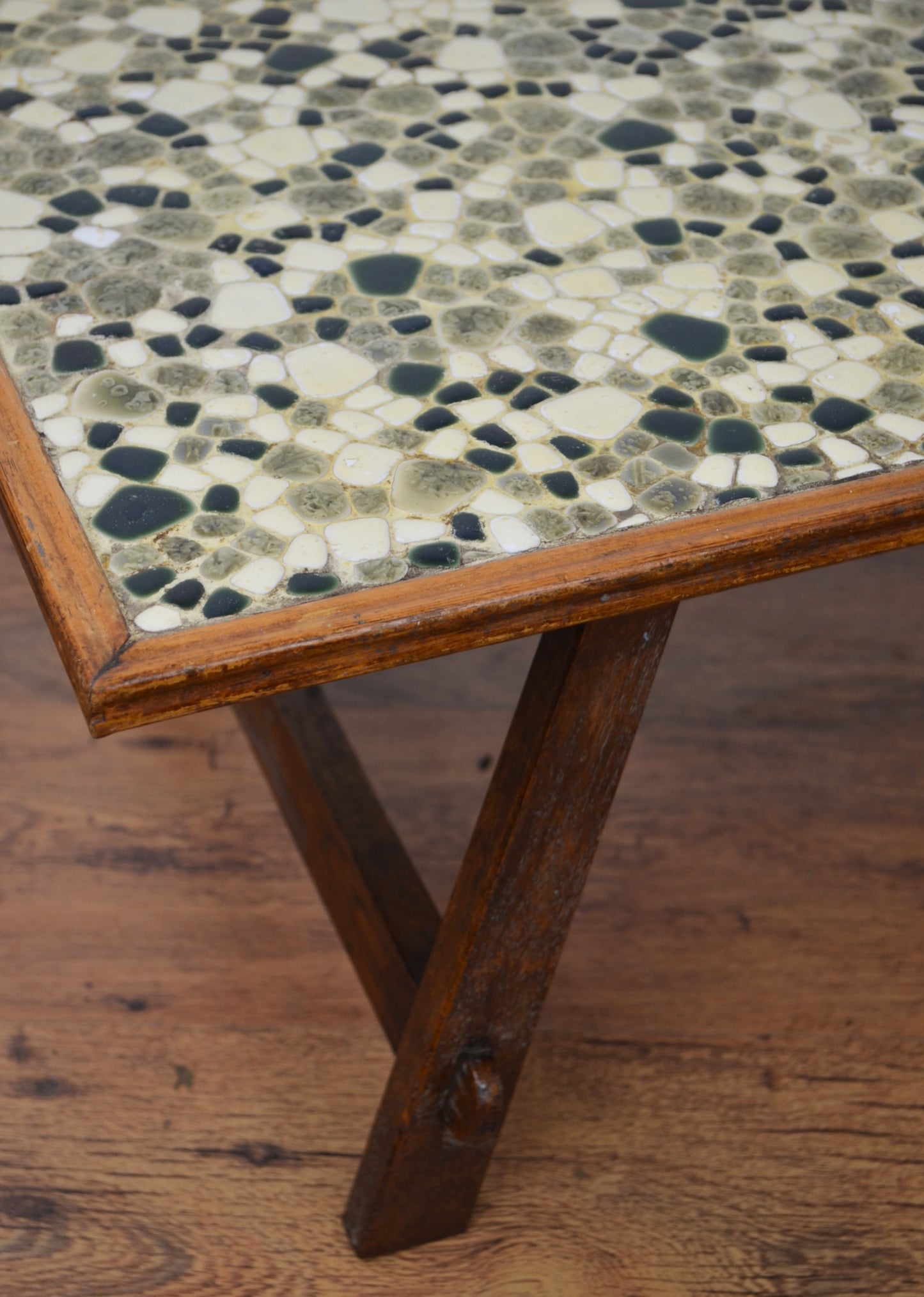 Mid Century Tile Top Coffee Table
