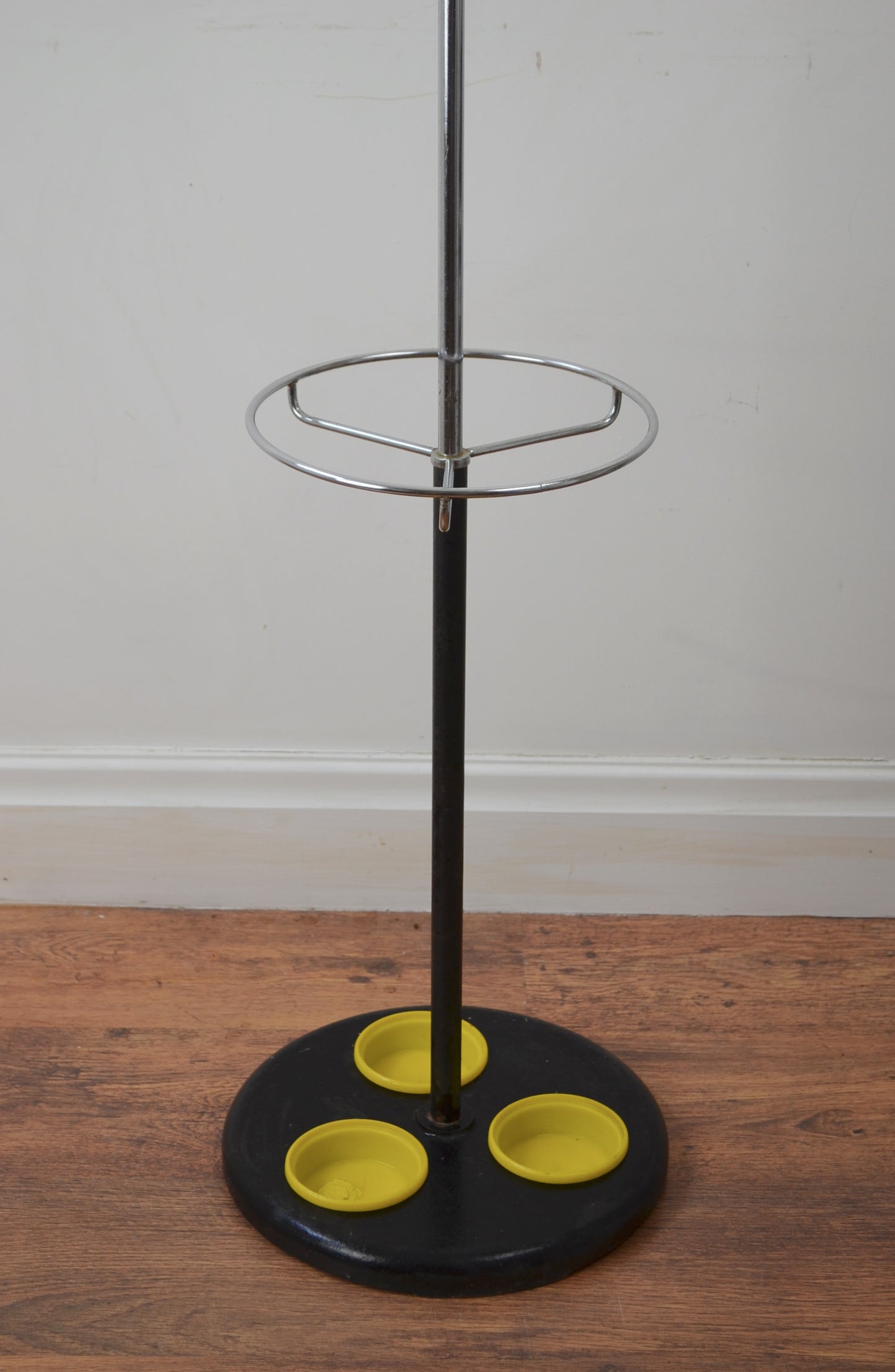 1960/70s Yellow Atomic Coat Stand