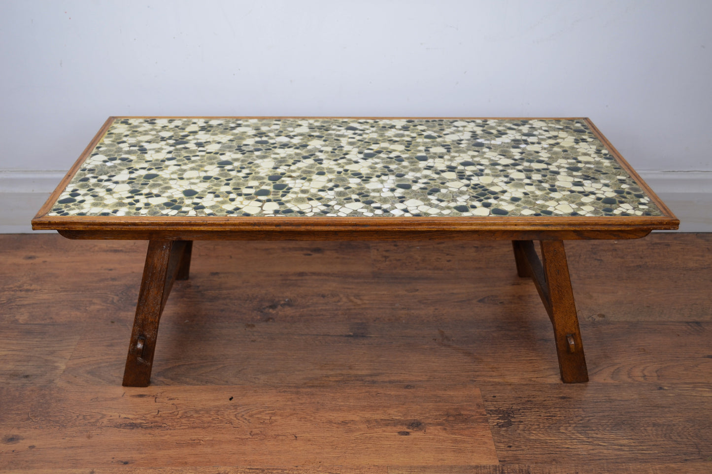 Mid Century Tile Top Coffee Table