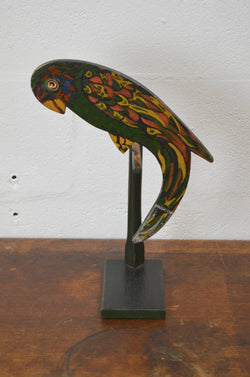 20th Century Folk Art Swinging Parrot