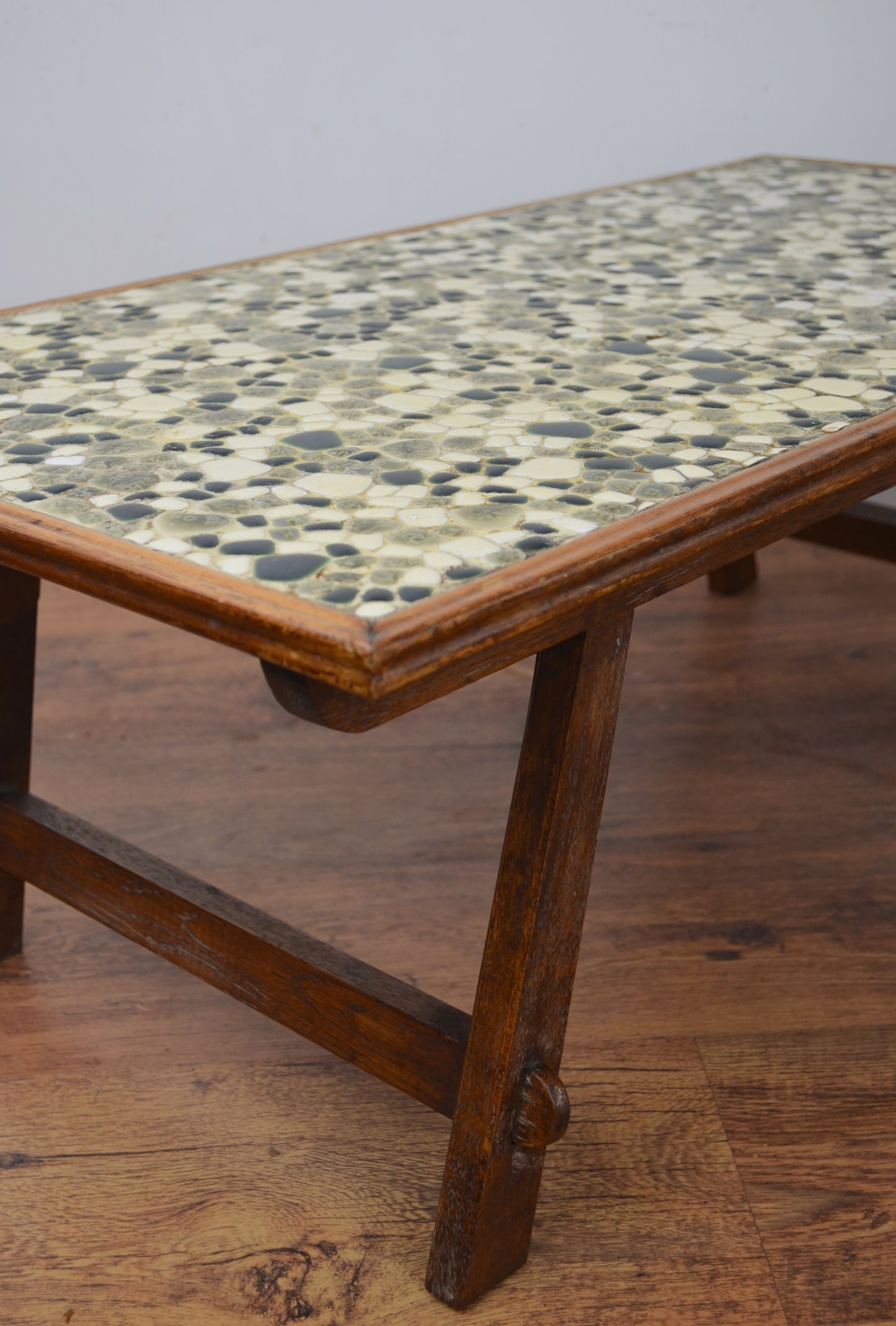 Mid Century Tile Top Coffee Table