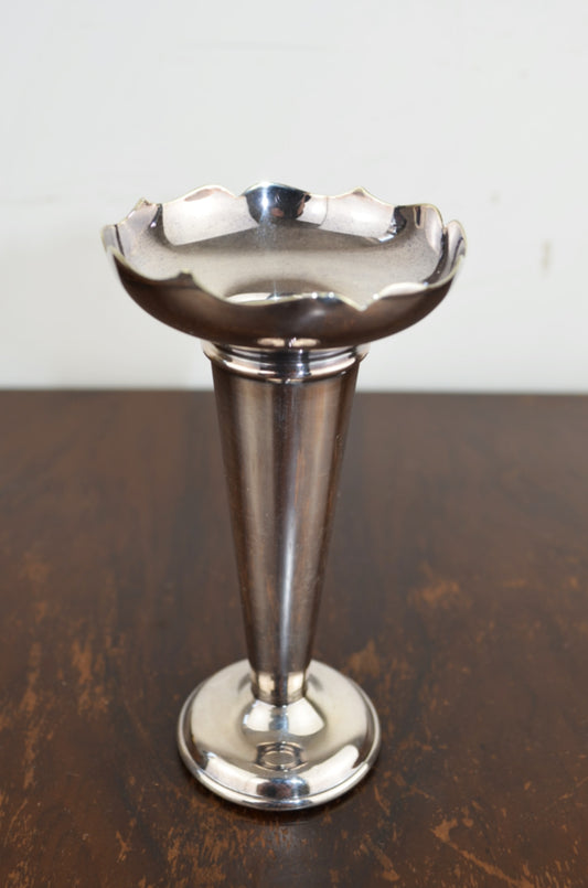 Vintage Silver Plate Vase