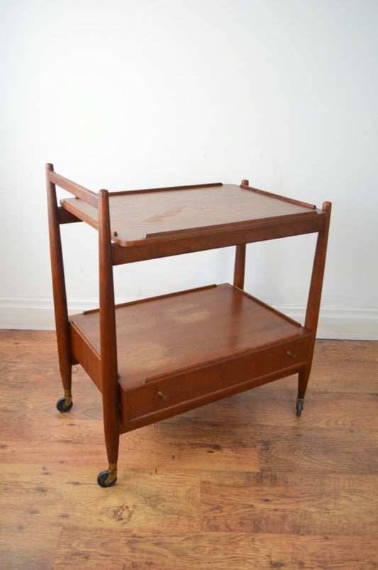 Vintage Teak Drinks Trolley