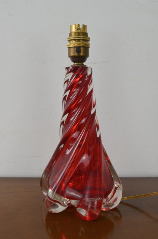 Vintage Glass Table Lamp