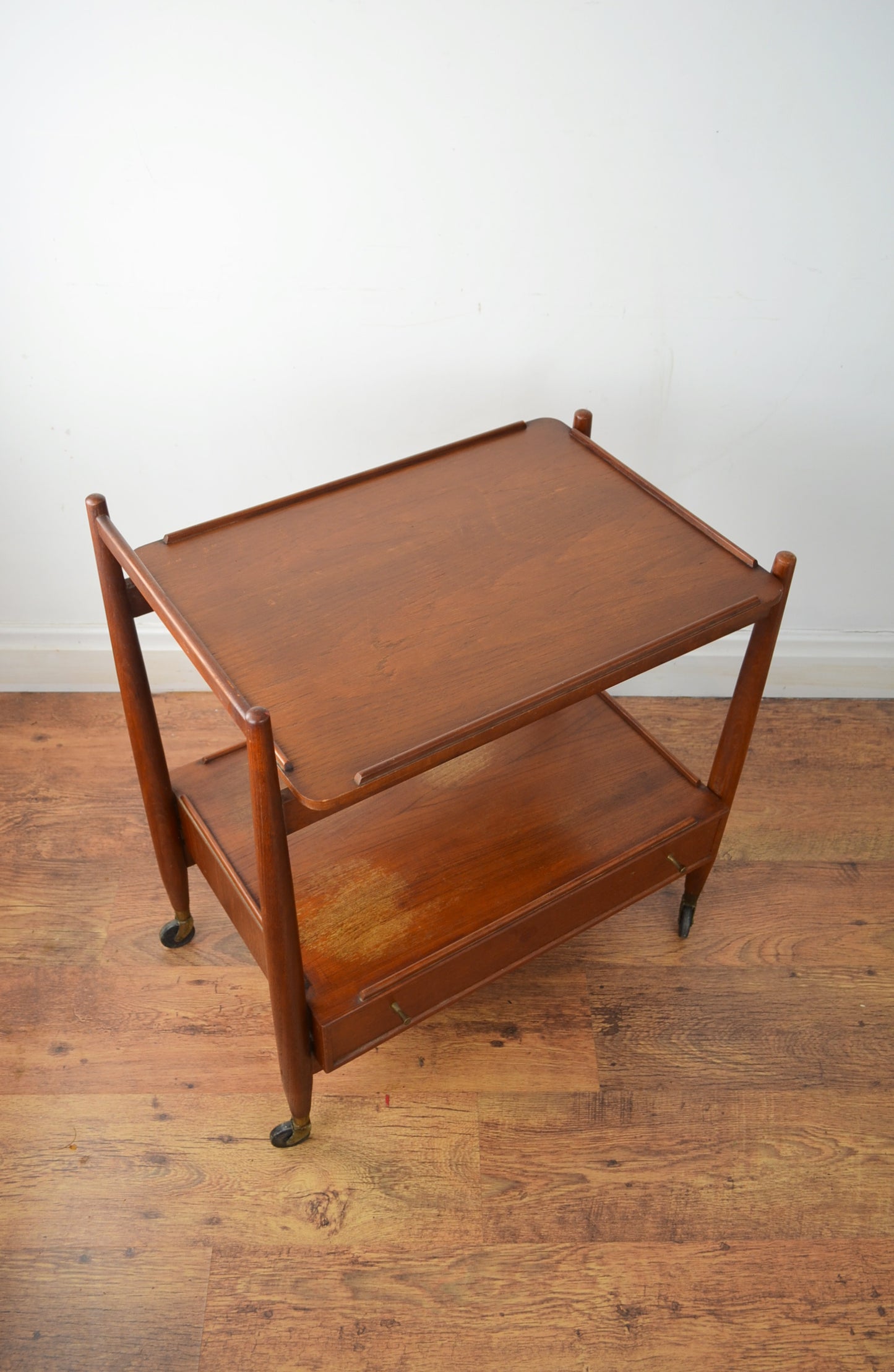 Vintage Teak Drinks Trolley