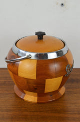 Mid Century Wooden Cookie Jar