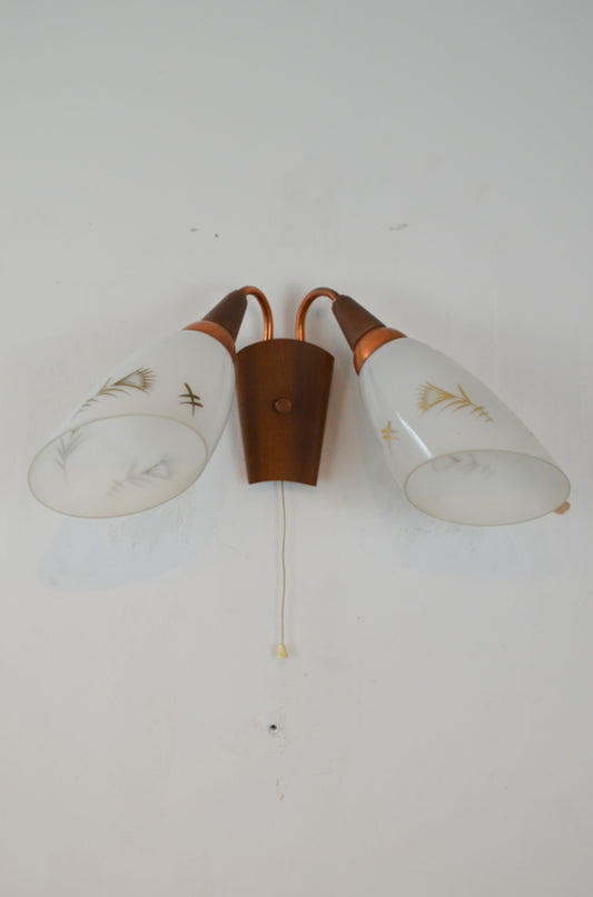 A Pair Mid century Wall Lights