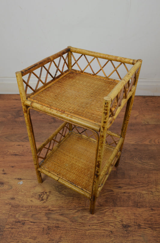 Antique Bamboo Side Table