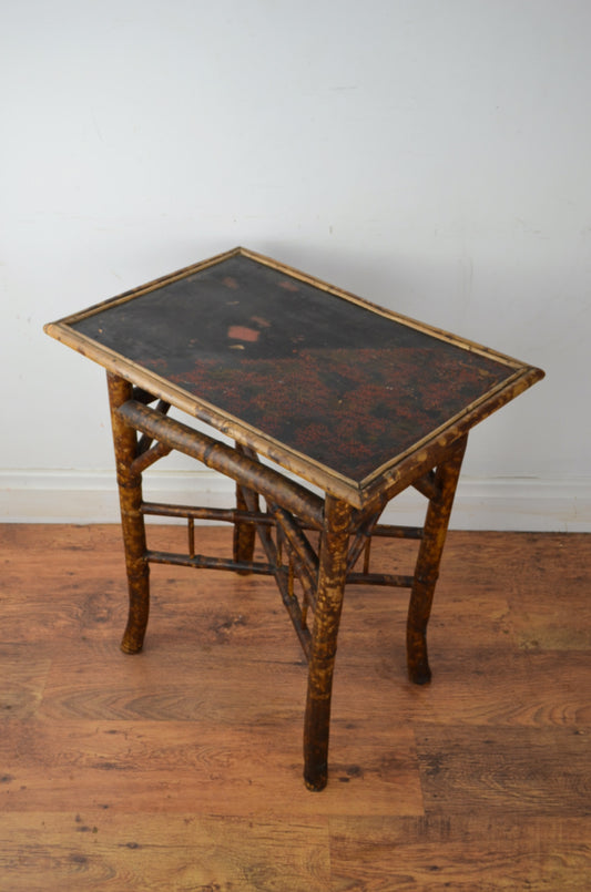 Antique Bamboo Side Table