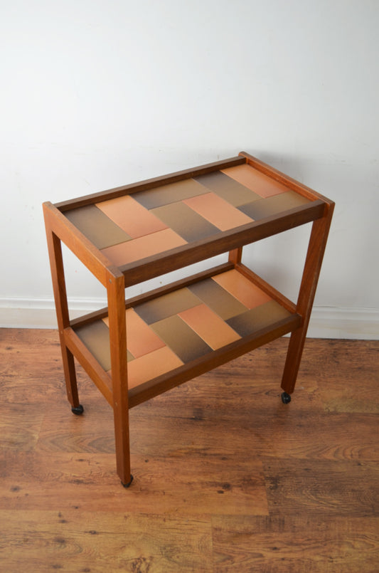 Vintage Teak Drinks Trolley