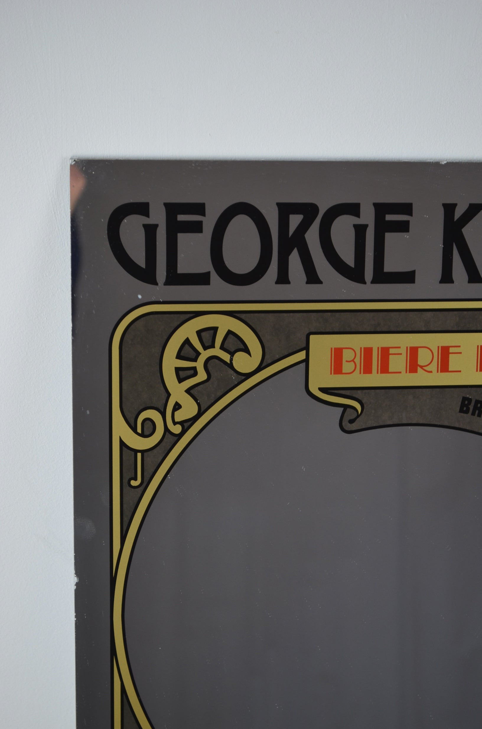 Vintage French Pub Mirror George Killians
