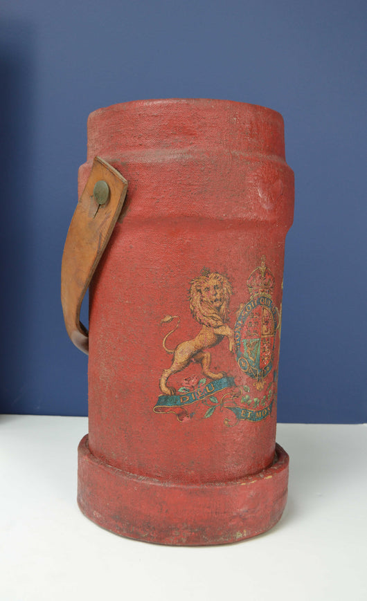 Antique Leather Fire Bucket Alt Interiors