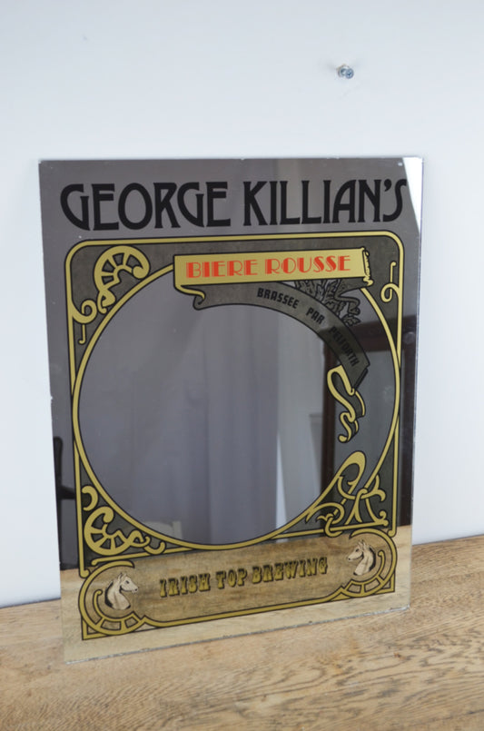 Vintage French Pub Mirror George Killians