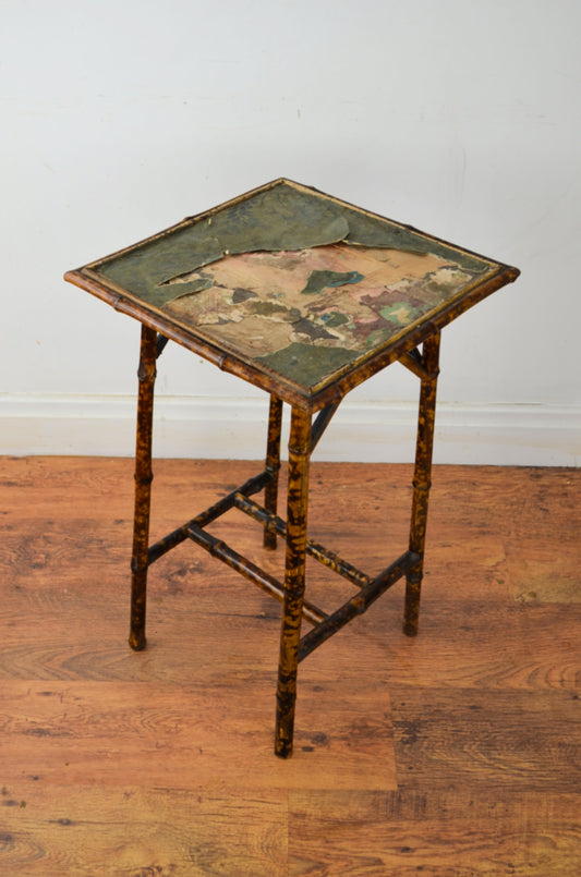 Antique Bamboo Side Table