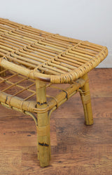 RESERVED Vintage Bamboo Side Table RESERVED