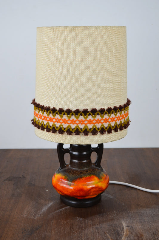 West German Pottery Lamp
