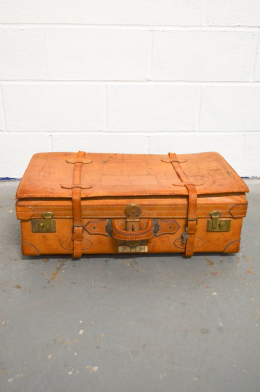 Vintage Leather Suitcase