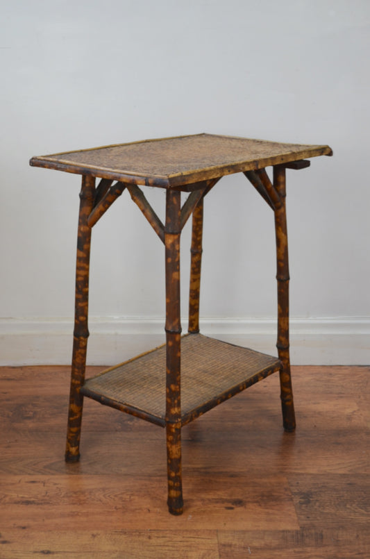 Antique Bamboo Side Table