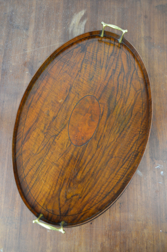 Antique Mahogany Serving Tray