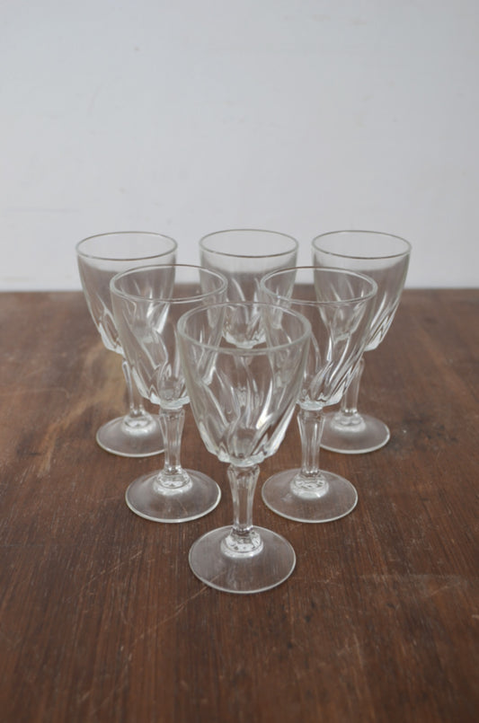 Set Of 6 Vintage Glasses
