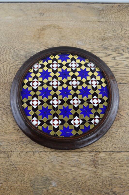 Vintage/antique mosaic display/plant pot base