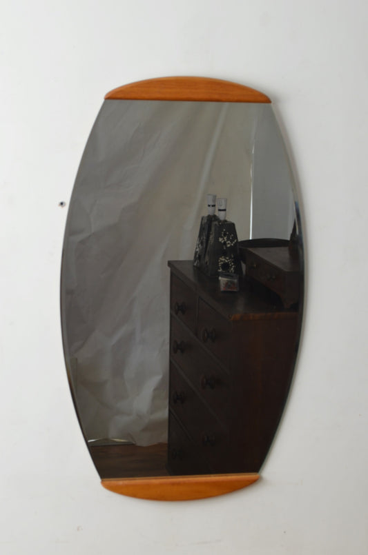 Mid-Century Oval Wall Mirror
