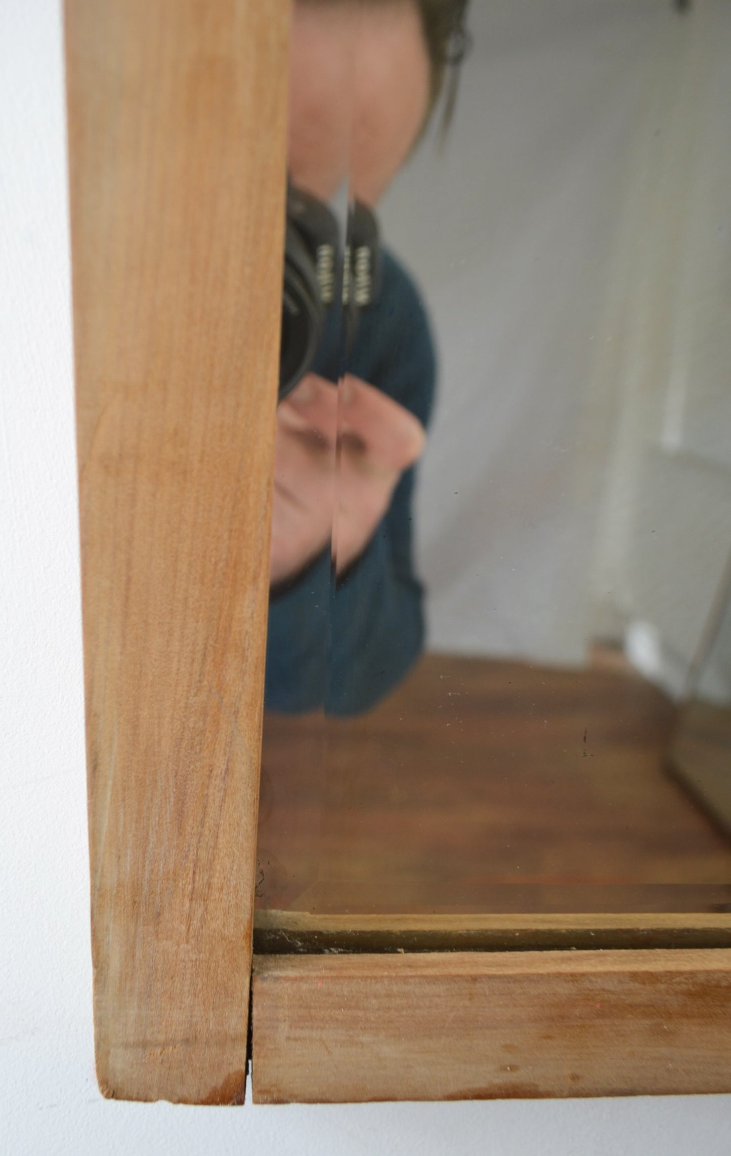 Retro Pine Framed Mirror