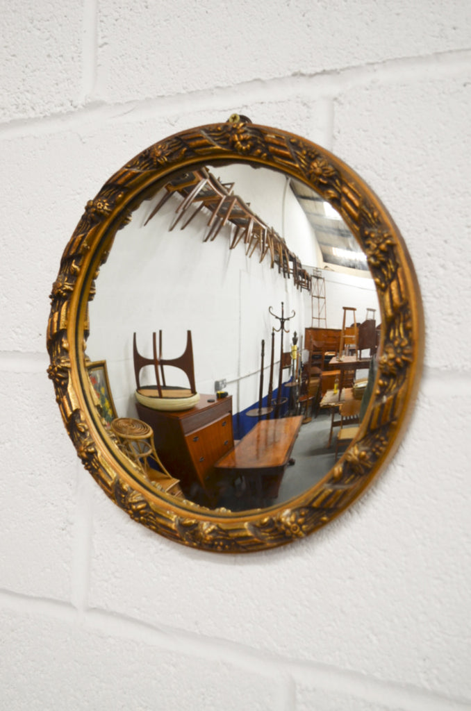 Vintage Circular Gilt Mirror