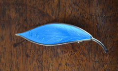 Norwegian Silver Leaf Brooch