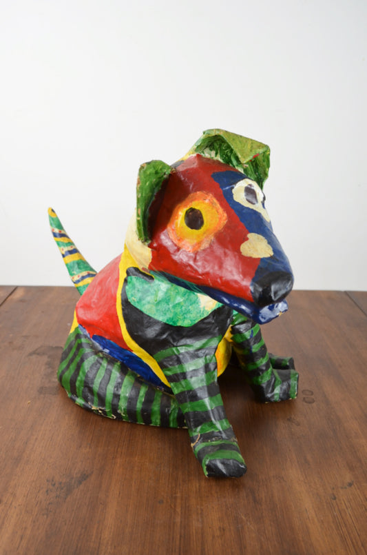 Retro Paper Mâché Dog