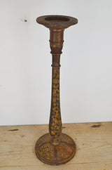 Antique Folk Art Candle Holder
