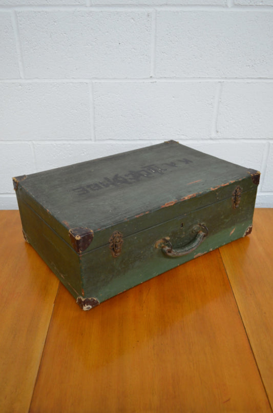 Vintage Green Suitcase