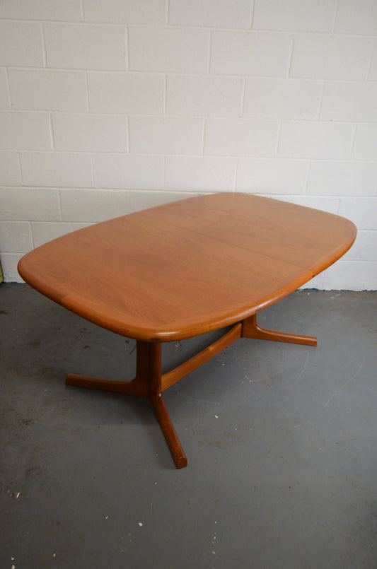 Vintage Danish Dyrlund Extending Dining Table