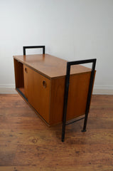 Vintage Teak Record Cabinet