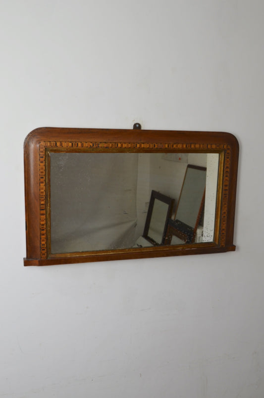 Antique Overmantel Mirror