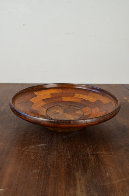 Mid Century Wooden Fruit Bowl