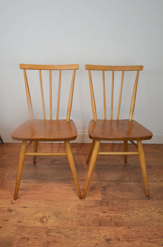 A Pair Of Vintage Ercol Dining Chairs