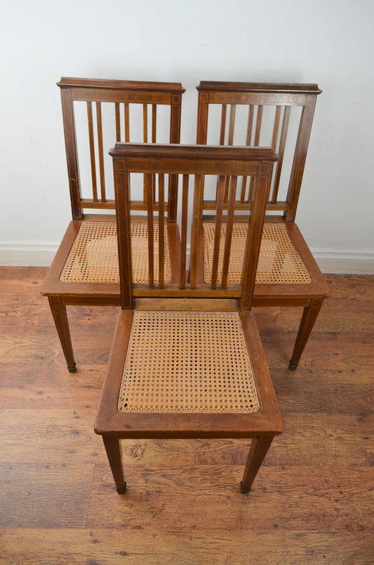 Four Edwardian Dining Chairs